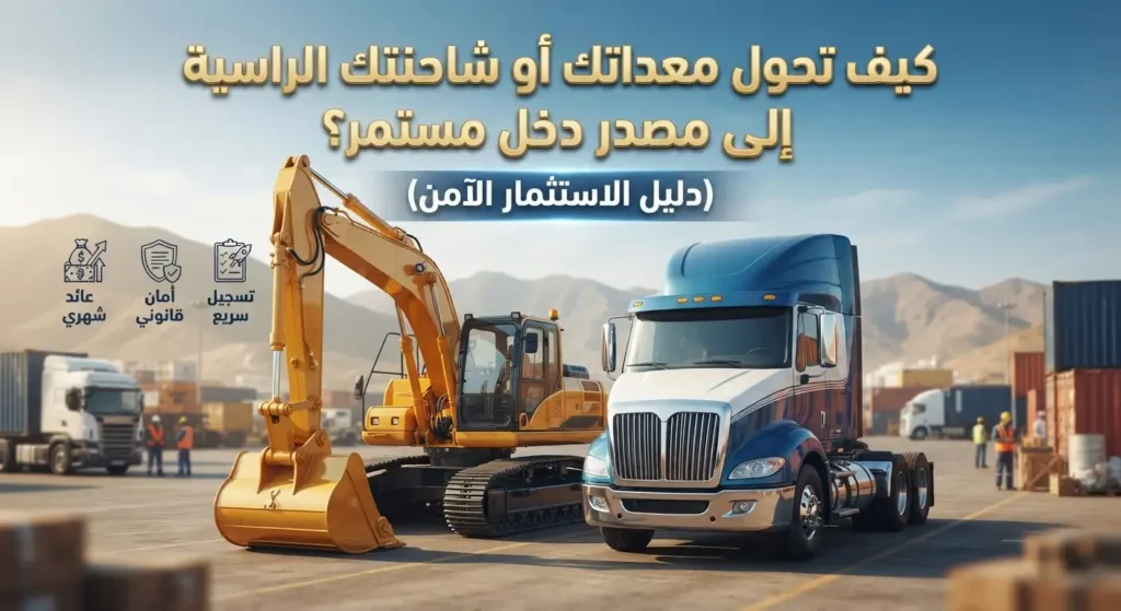 كيف تحول معداتك أو شاحنتك الراسية إلى مصدر دخل مستمر
